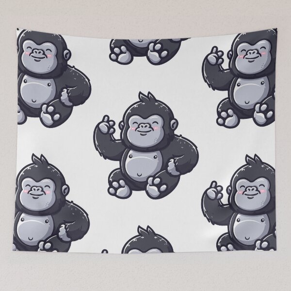 Item preview, King of the Jungle Gorilla designed and sold by ArtfulWeave.