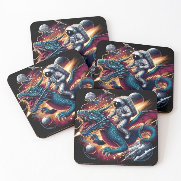 Item preview, Galactic Knight: Astronaut’s Dragon Ride designed and sold by EnchantWearEmpo.