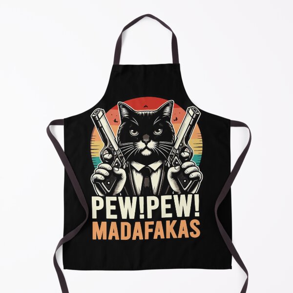 Item preview, Pew Pew Madafakas Cat Crazy Vintage Funny Cat Owners designed and sold by DynastyArt.