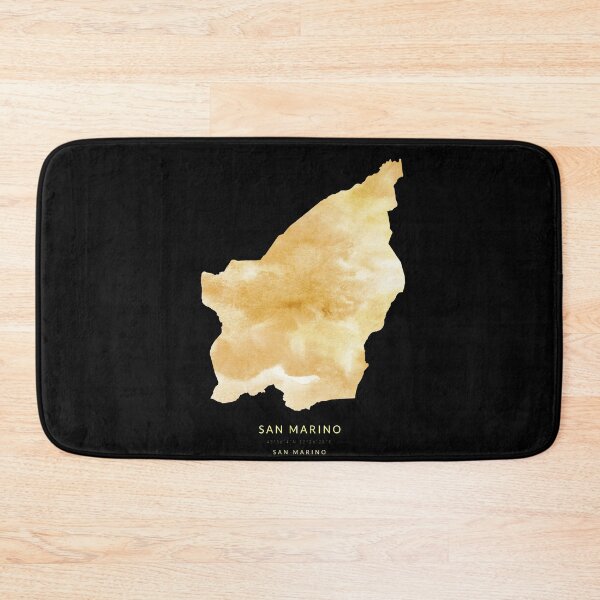 Item preview, San Marino map in gold color designed and sold by Jerhus.