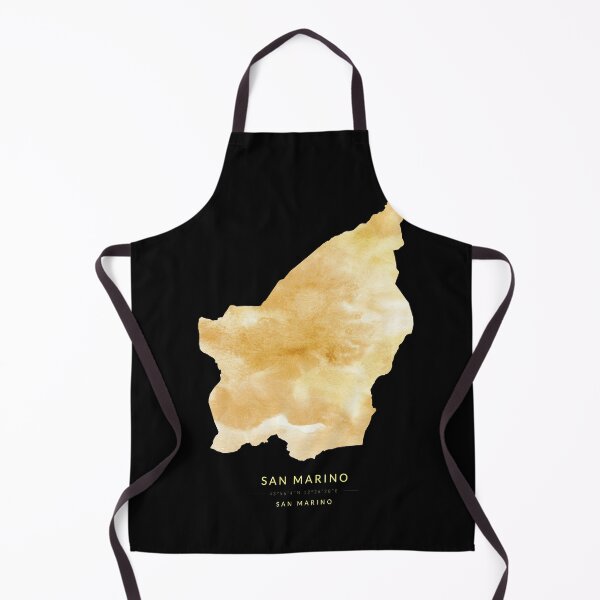 Item preview, San Marino map in gold color designed and sold by Jerhus.