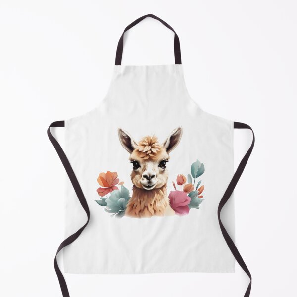 Item preview, Baby Llama with Flowers designed and sold by Zest Dose.