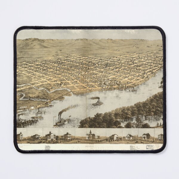 Item preview, La Crosse, Wisconsin (1867) designed and sold by allhistory.
