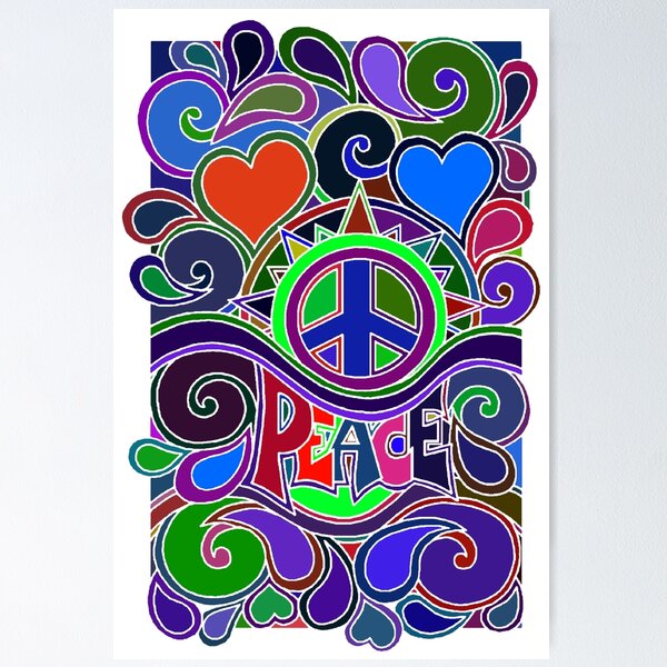 Colorful Hippy Peace Sign