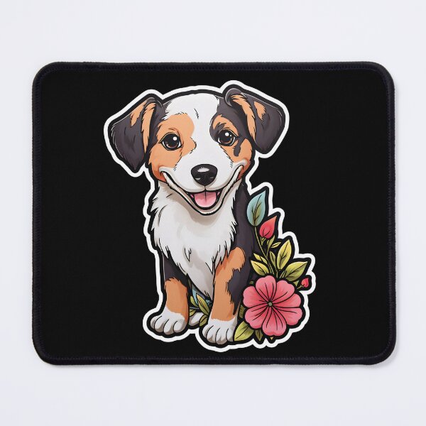 Item preview, Jack Russell Terrier in Flowers designed and sold by CUTEDOGGIEZ.