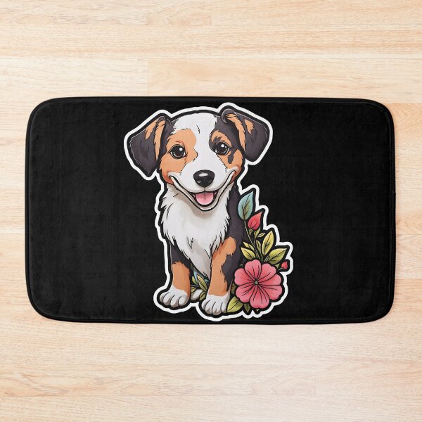 Item preview, Jack Russell Terrier in Flowers designed and sold by CUTEDOGGIEZ.