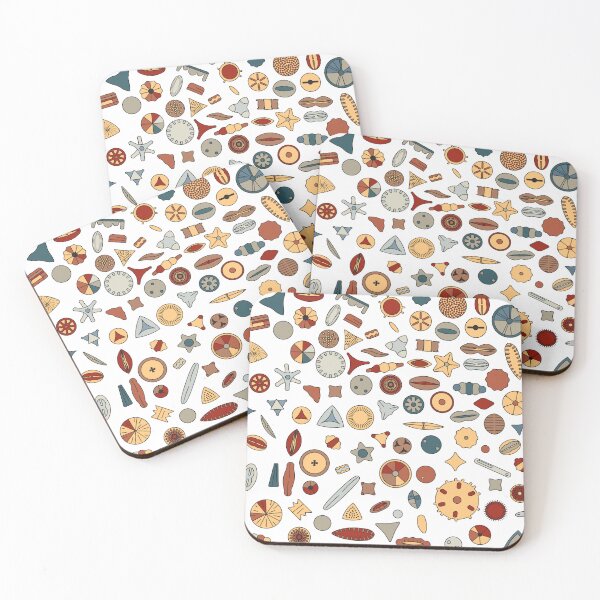 Item preview, The Diatoms, Algae art, Minimal lovely algae in Earth tone color, Gift for Diatomist designed and sold by thurakitdew.