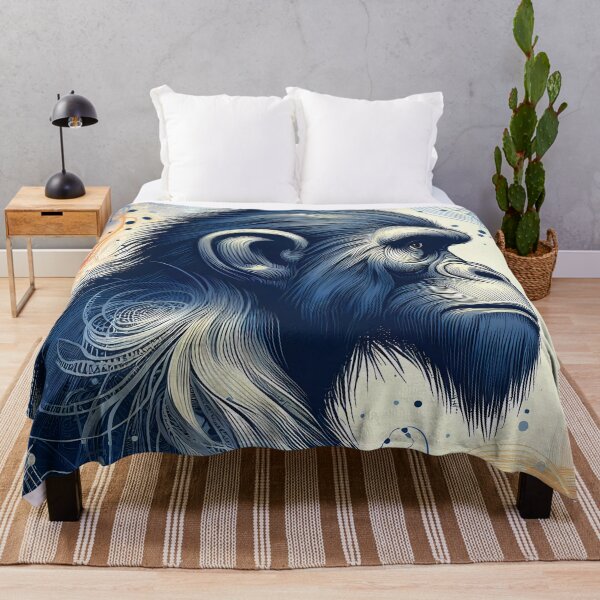 Item preview, Contemplation in Blue: The Pensive Primate designed and sold by Vitalka-uk.