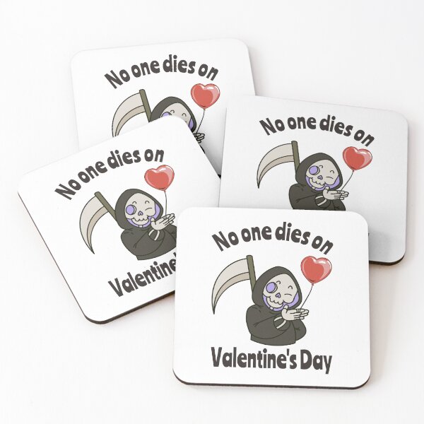 Artikelvorschau, Sensenmann sagt Niemand stirbt am Valentinstag entworfen und verkauft von HandicraftArt.