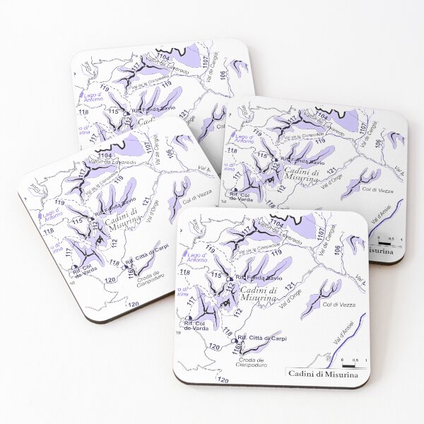 Item preview, Dolomiti Trails Explorer - Cadini di Misurina Hike Map designed and sold by SlothcoreVibes.