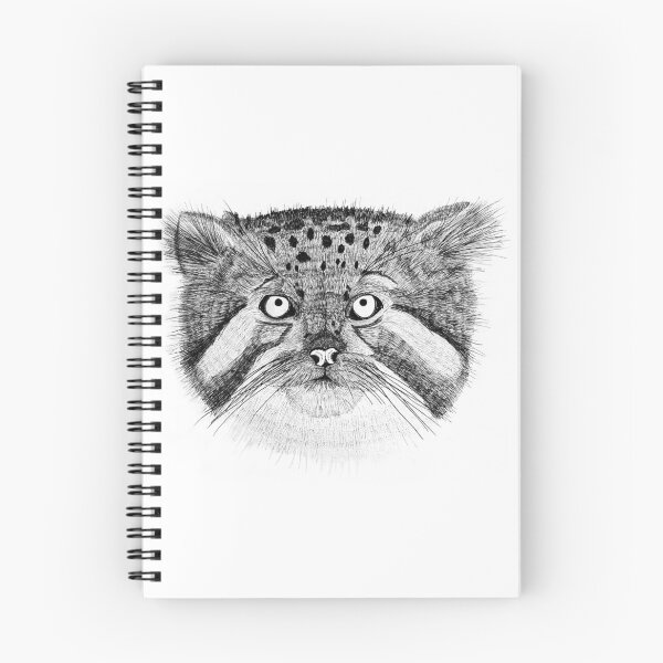 Item preview, Pallas's Cat Pen Ink Black and White  designed and sold by Nicole Niehues.