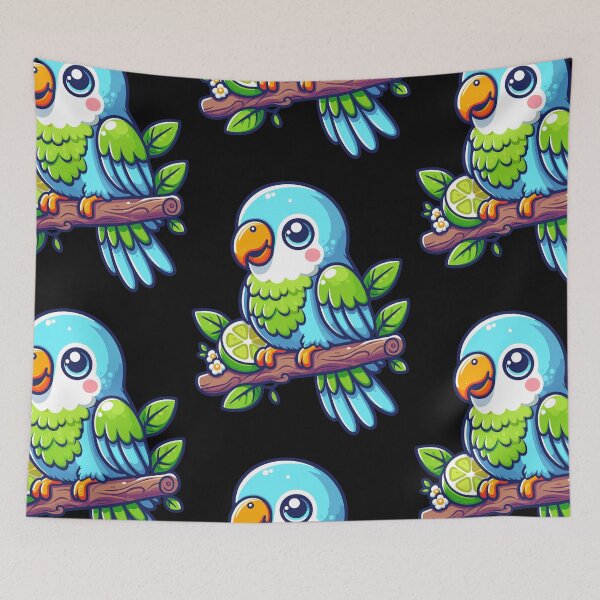 Item preview, Playful Parrot Cartoon designed and sold by ArtfulWeave.