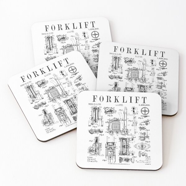 Item preview, Certified Forklift Operator Driver Vintage Patent Print designed and sold by GrandeDuc.