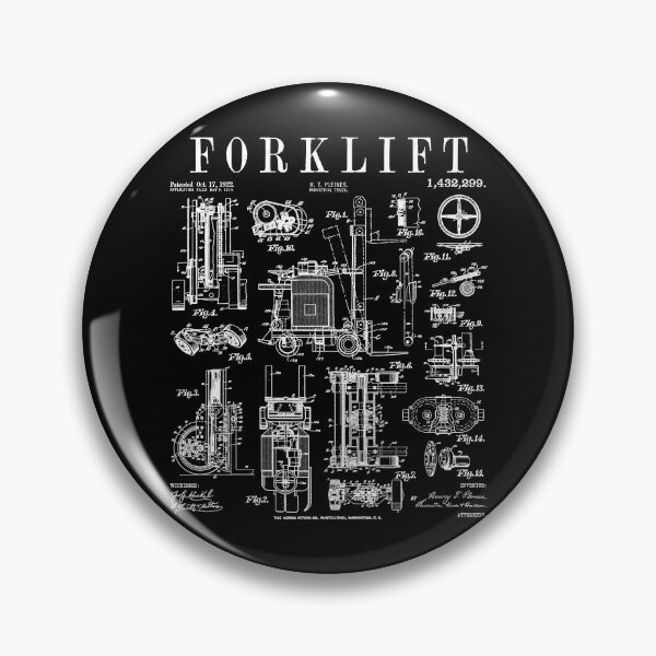 Item preview, Certified Forklift Operator Driver Vintage Patent Print designed and sold by GrandeDuc.