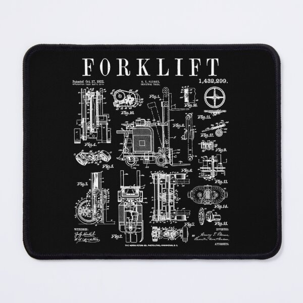 Item preview, Certified Forklift Operator Driver Vintage Patent Print designed and sold by GrandeDuc.