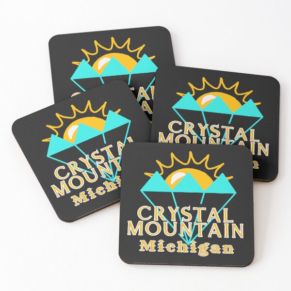Item preview, Crystal Mountain Resort. Bright text. Gift Ideas For The Ski Enthusiast. designed and sold by LindaLG.