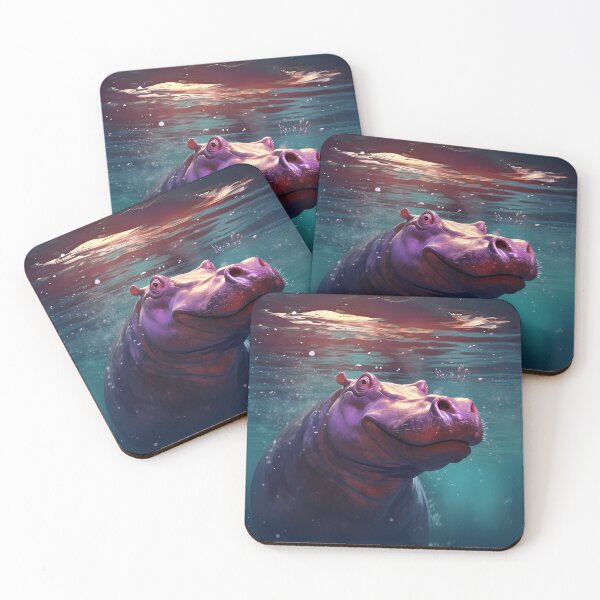 Item preview, Hippo Art #9 | Hippo Lovers designed and sold by ksgraphics222.