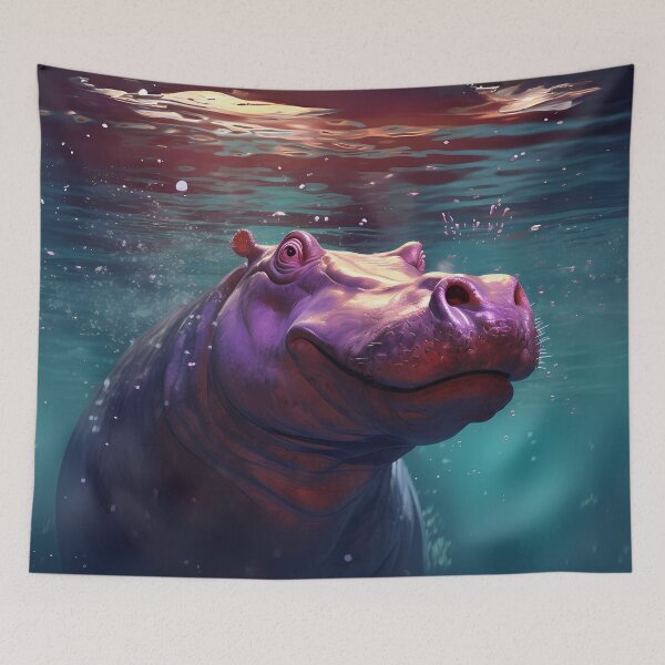 Item preview, Hippo Art #9 | Hippo Lovers designed and sold by ksgraphics222.