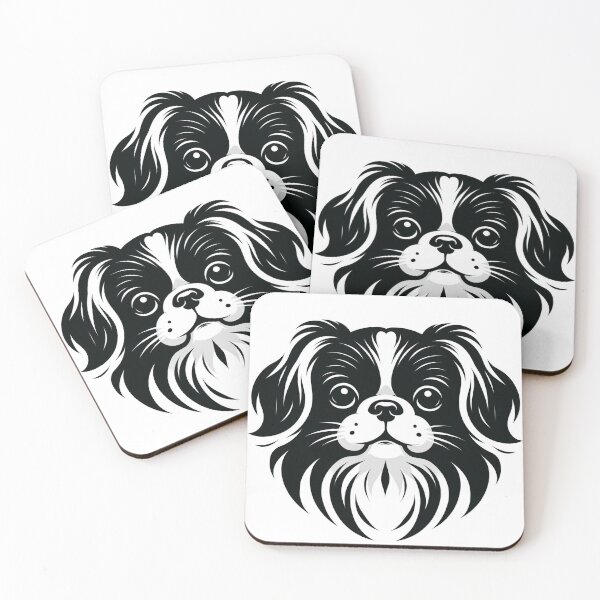 Item preview, Japanese Chin Dog Abstract Illustration designed and sold by digital-savant.