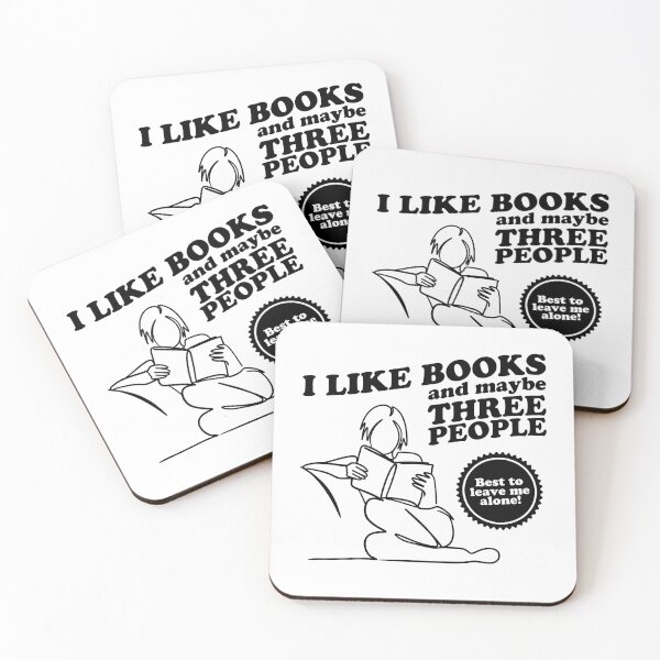 Item preview, I Like Books and Maybe Three People designed and sold by fusedtees.