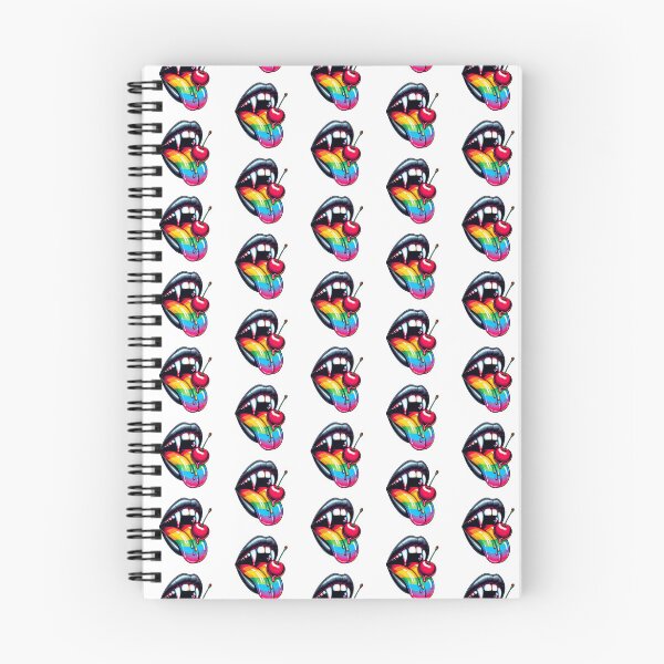 Artikelvorschau, Regenbogen-Vampir-Mund, der Kirsche isst 01 entworfen und verkauft von Suborbital Sundries.