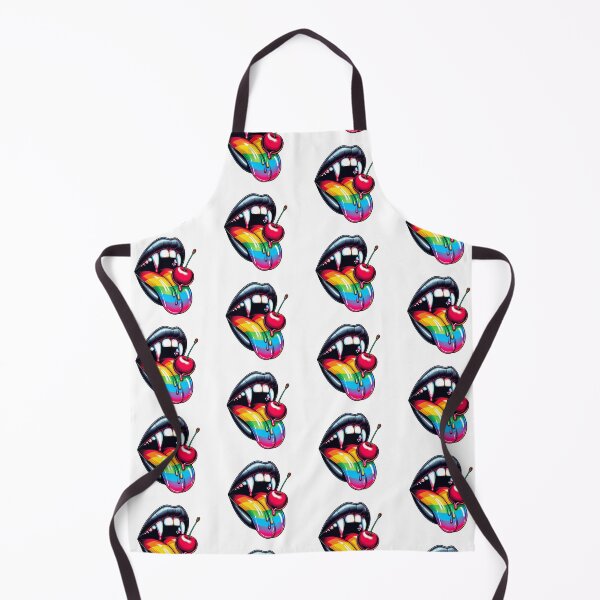 Item preview, Rainbow Vampire Mouth Eating Cherry 01 designed and sold by Suborbital Sundries.