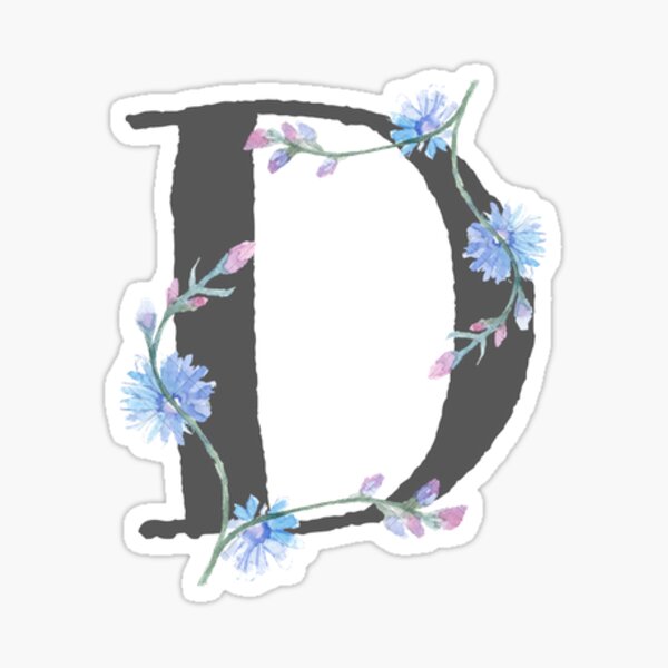 Letter D Name Stickers for Sale