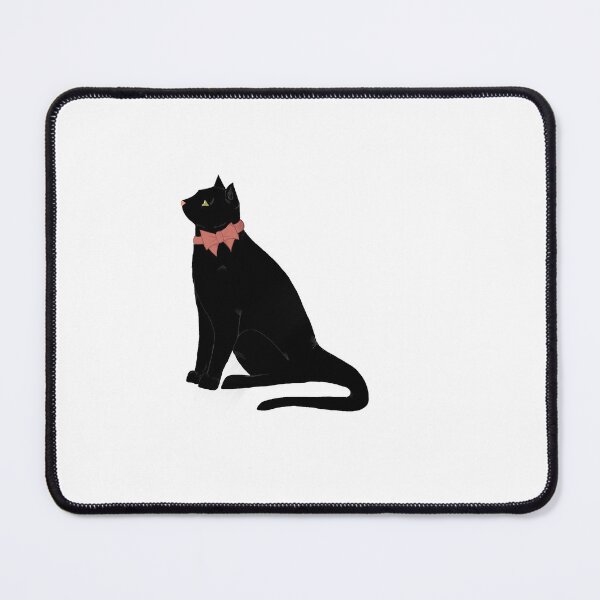 Item preview, Black cat with a red bow designed and sold by AlexKulix.