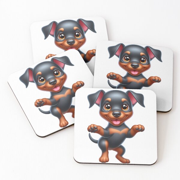 Item preview, Cute Doberman Puppy with Natural Ears designed and sold by Delamoon.