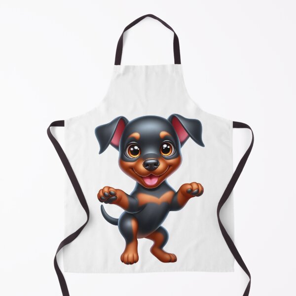 Item preview, Cute Doberman Puppy with Natural Ears designed and sold by Delamoon.