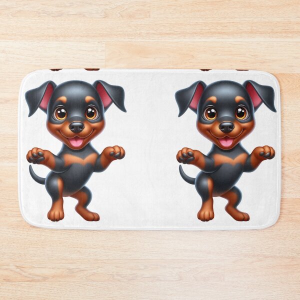 Item preview, Cute Doberman Puppy with Natural Ears designed and sold by Delamoon.
