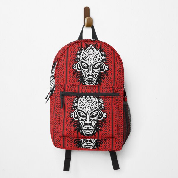 Item preview, Indian black and red pattern and tribal mask designed and sold by SweetRossel.