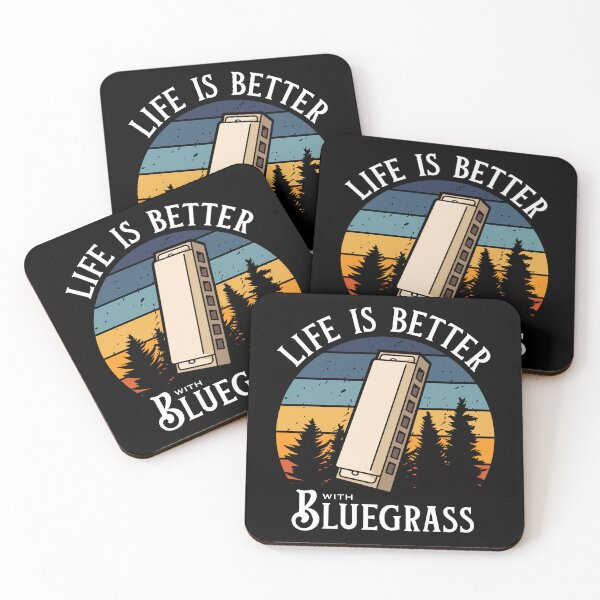 Item preview, Life is Better with Bluegrass (Harmonica) designed and sold by Propeller Cap, LLC.