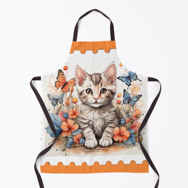 Item preview, A Kitten's Dance with Butterflies designed and sold by HendAhabib.