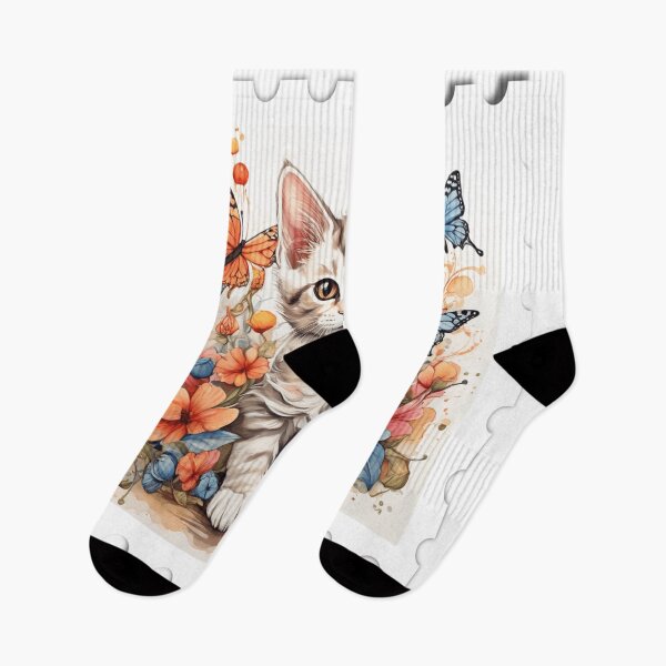 Item preview, A Kitten's Dance with Butterflies designed and sold by HendAhabib.
