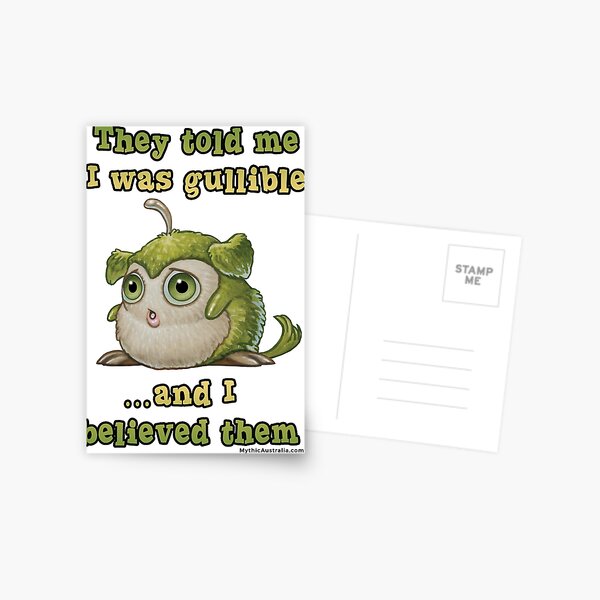 Gullible Squirt Postcard