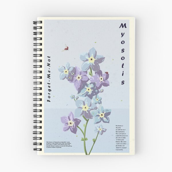 Item preview, Myosotis flowers designed and sold by OrangesAndFun.