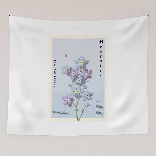 Item preview, Myosotis flowers designed and sold by OrangesAndFun.