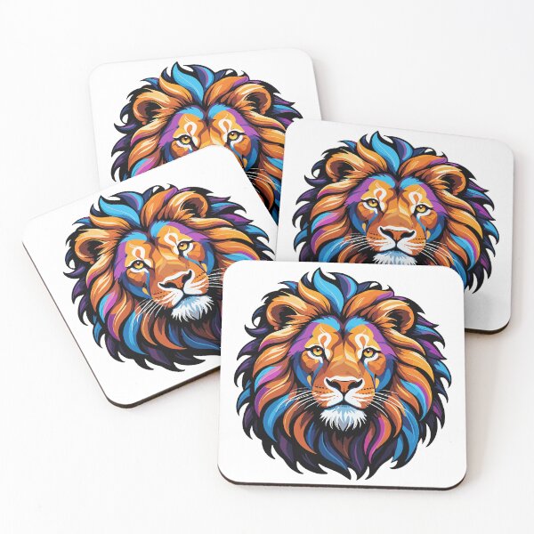 Item preview, Vibrant Sovereign: The Lion's Colorful Roar designed and sold by SCG-designs.