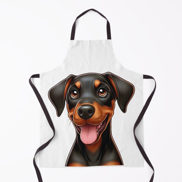Item preview, Cute Doberman Puppy with Natural Ears designed and sold by Delamoon.