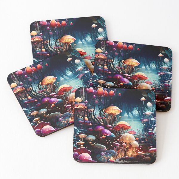 Item preview, Pattern - Mystical Mushrooms designed and sold by Stacey Hallock.