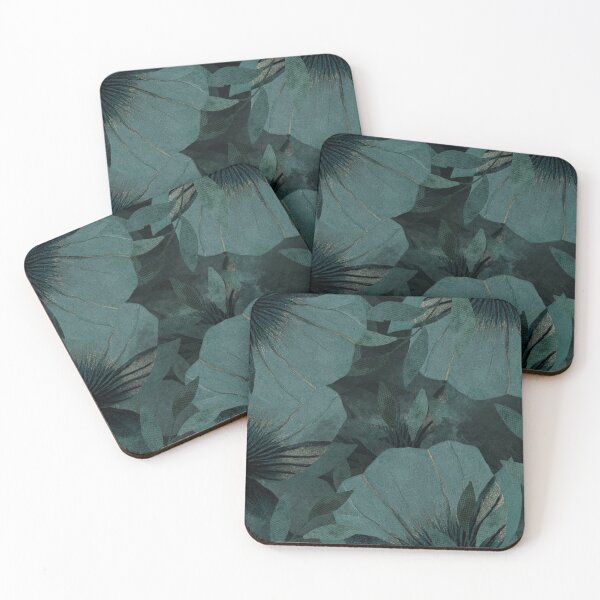 Item preview, Dark Mint Green plants and leaves  designed and sold by Asmaa Abdul-Azim.