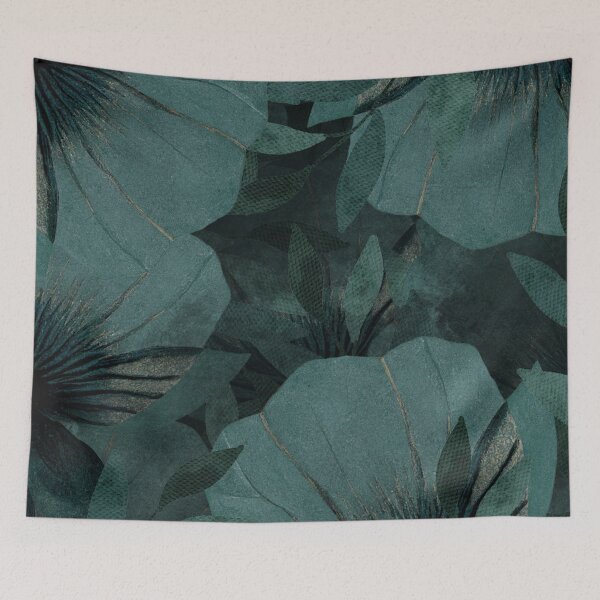 Item preview, Dark Mint Green plants and leaves  designed and sold by Asmaa Abdul-Azim.