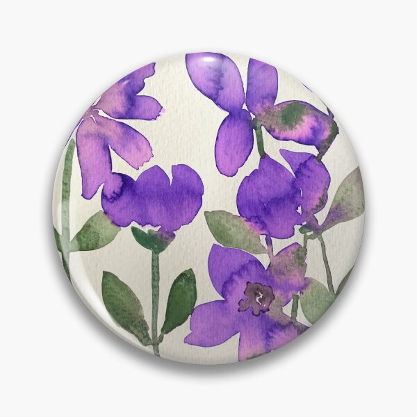 Item preview, Purple Watercolored Flowers designed and sold by teresabird.