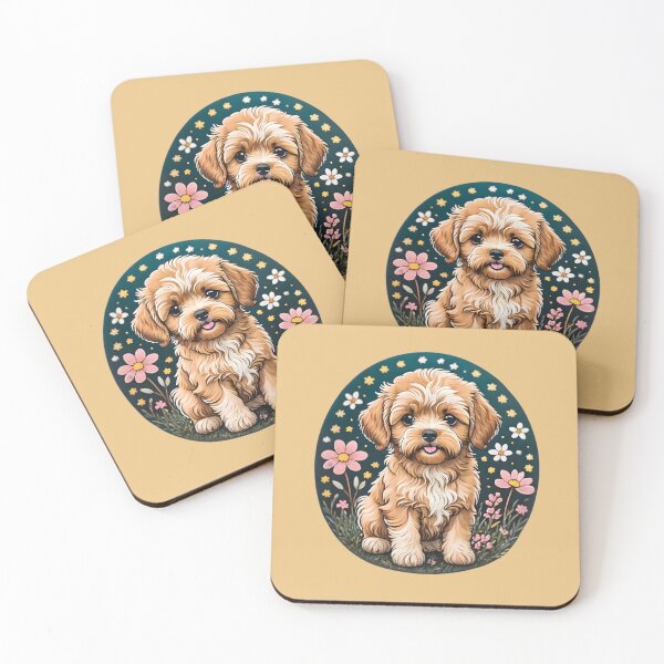 Item preview, Maltipoo and flowers designed and sold by Nolan6.