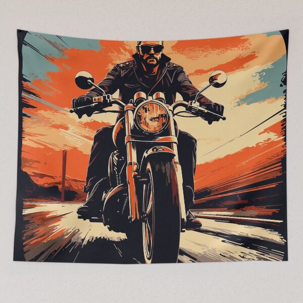 Item preview, Man Riding Chopper Style Motorcycle designed and sold by dcrc.