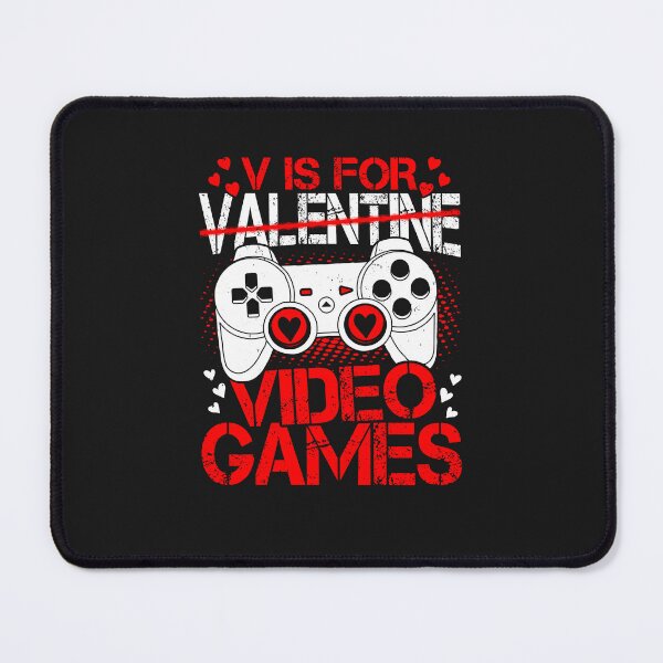 Item preview, V is for Video Games - Valentine's Day Gamer Special designed and sold by Pobru.