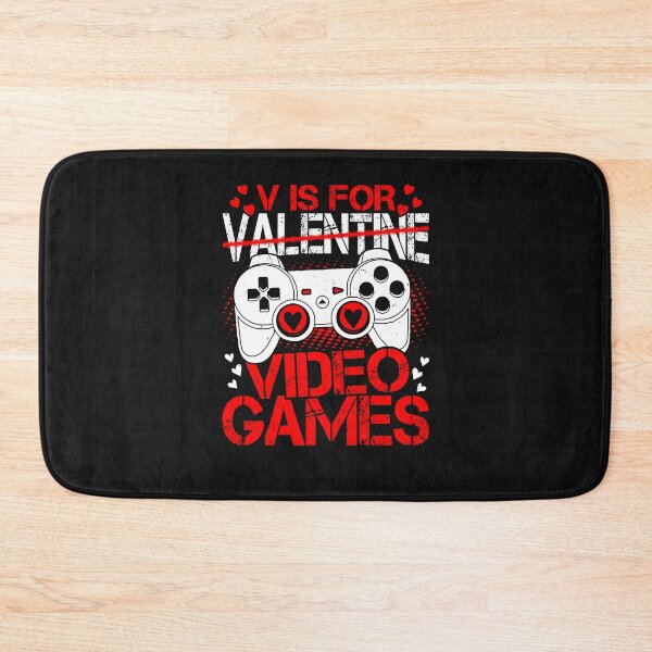 Item preview, V is for Video Games - Valentine's Day Gamer Special designed and sold by Pobru.