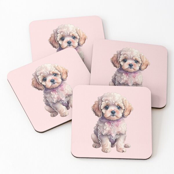 Item preview, Maltipoo puppy in watercolor designed and sold by Nolan6.