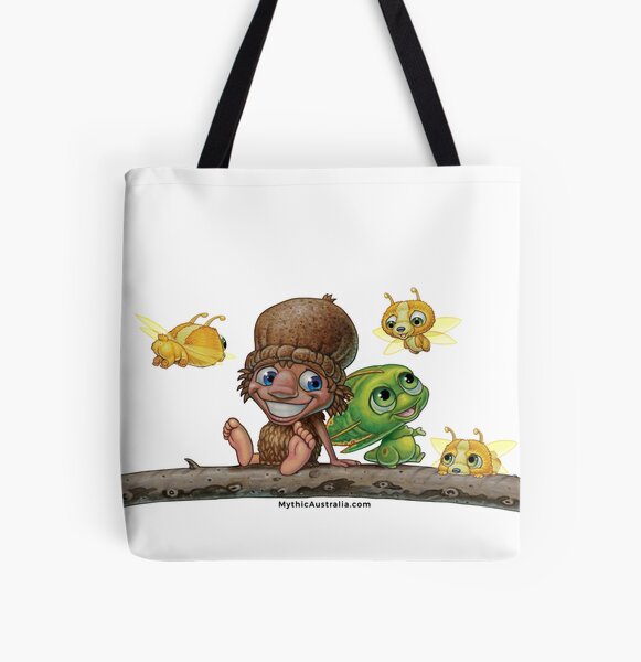 Mythic Australia Kip and Pip All Over Print Tote Bag